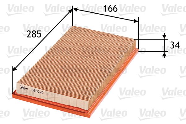 Obrázok Vzduchový filter VALEO  585020