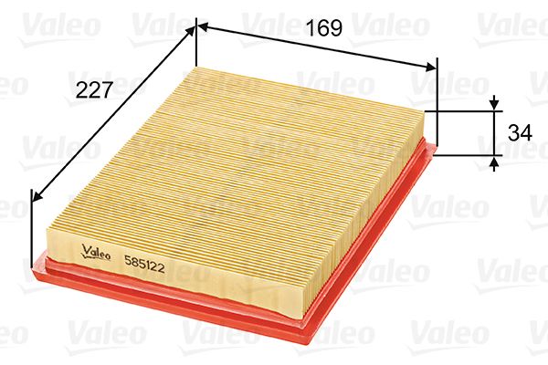 Obrázok Vzduchový filter VALEO  585122