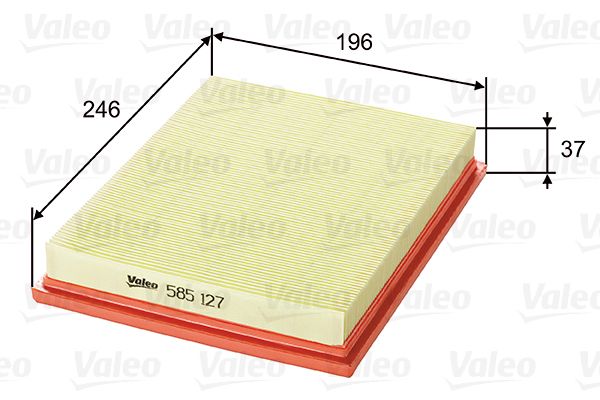 Obrázok Vzduchový filter VALEO  585127