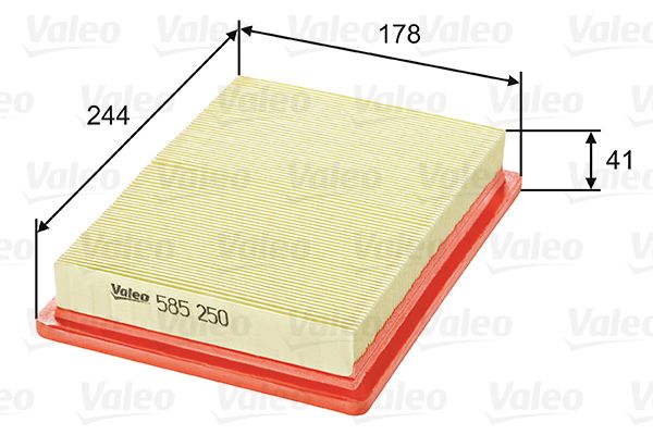 Obrázok Vzduchový filter VALEO  585250