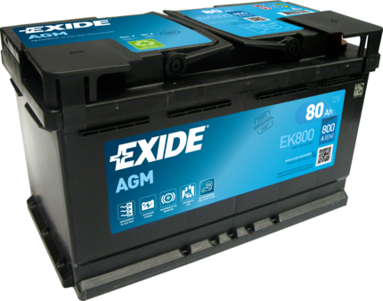 Obrázok Batéria EXIDE AGM 12V/80Ah/800A