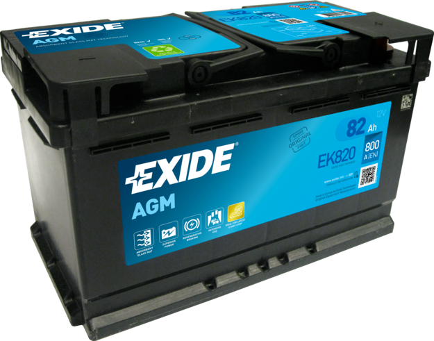 Obrázok Batéria EXIDE AGM 12V/82Ah/800A