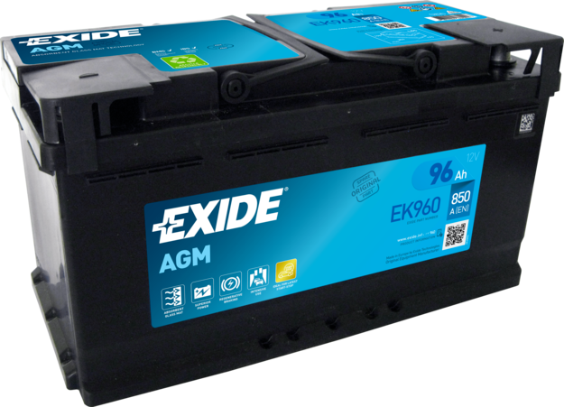 Obrázok Batéria EXIDE AGM 12V/96Ah/850A