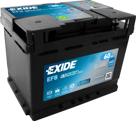 Obrázok Batéria EXIDE EFB 12V/60Ah/640A