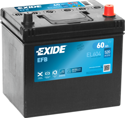 Obrázok Batéria EXIDE EFB 12V/60Ah/520A