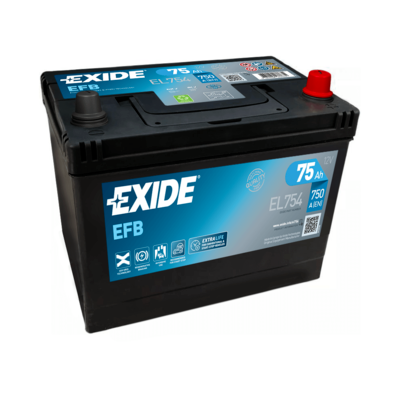 Obrázok Batéria EXIDE EFB 12V/75Ah/750A