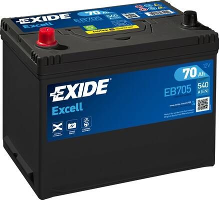 Obrázok Batéria EXIDE EXCELL ** 12V/70Ah/540A