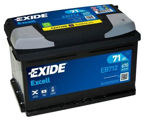 Obrázok Batéria EXIDE EXCELL ** 12V/71Ah/670A