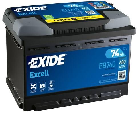 Obrázok Batéria EXIDE EXCELL ** 12V/74Ah/680A