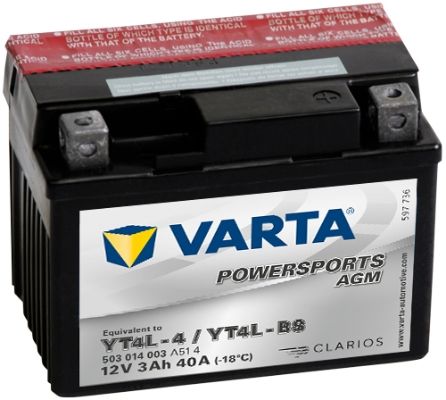 Obrázok Batéria VARTA POWERSPORTS AGM 12V/3Ah/40A