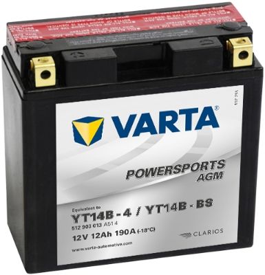 Obrázok Batéria VARTA POWERSPORTS AGM 12V/13Ah/190A