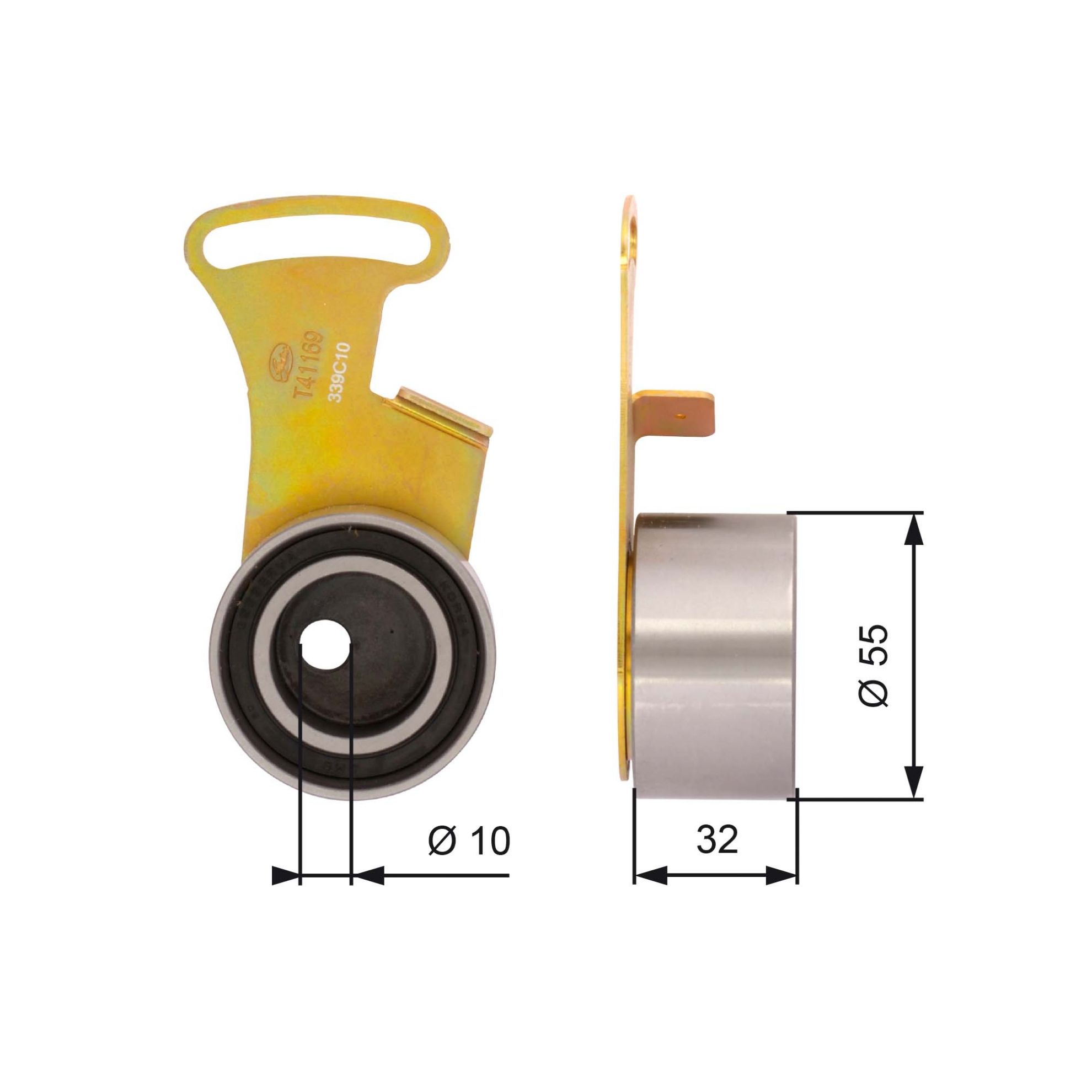 Obrázok Napínacia kladka ozubeného remeňa GATES PowerGrip® T41169