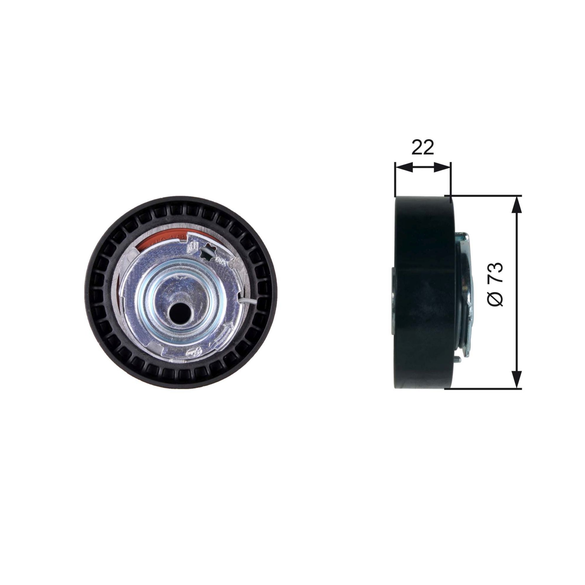 Obrázok Napínacia kladka ozubeného remeňa GATES PowerGrip® T43225