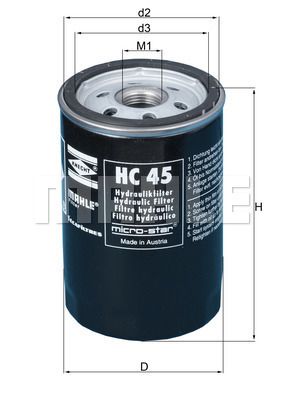 Obrázok Hydraulický filter automatickej prevodovky KNECHT  HC45