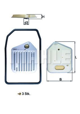 Obrázok Hydraulický filter automatickej prevodovky KNECHT  HX163KIT