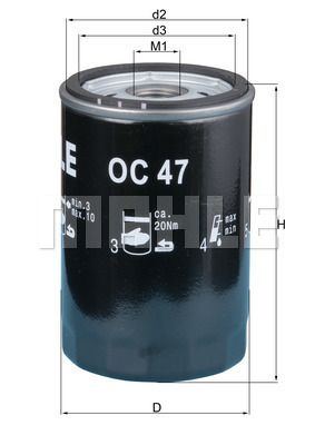Obrázok Olejový filter KNECHT  OC47OF