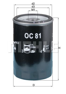 Obrázok Olejový filter KNECHT  OC81