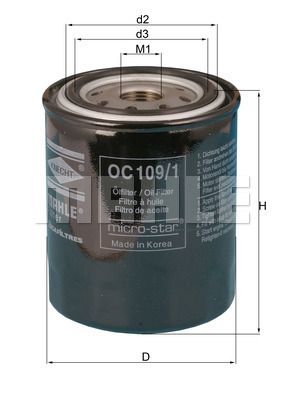 Obrázok Olejový filter KNECHT  OC1091