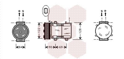 Obrázok Kompresor klimatizácie VAN WEZEL  1800K352