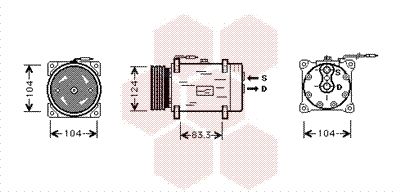 Obrázok Kompresor klimatizácie VAN WEZEL  4300K038