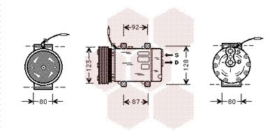 Obrázok Kompresor klimatizácie VAN WEZEL  4300K243