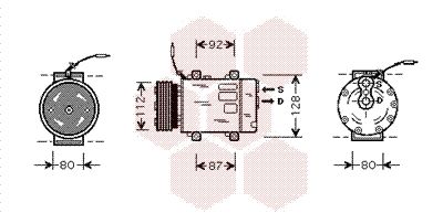Obrázok Kompresor klimatizácie VAN WEZEL  4300K286