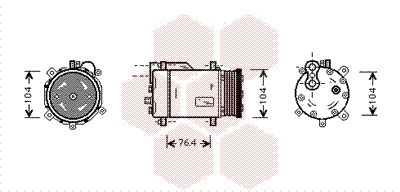 Obrázok Kompresor klimatizácie VAN WEZEL  5800K170