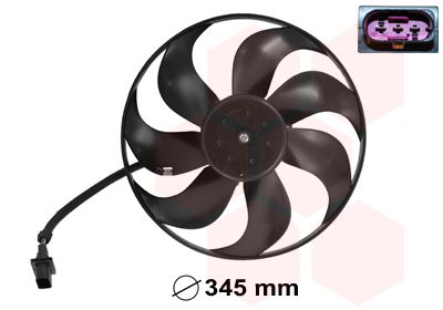 Obrázok Ventilátor chladenia motora VAN WEZEL  5825745