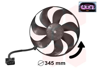 Obrázok Ventilátor chladenia motora VAN WEZEL  5888744