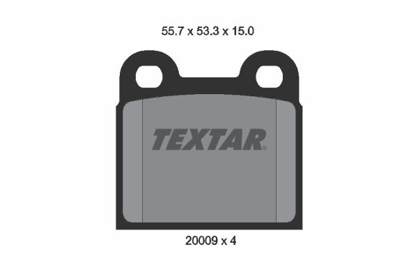 Obrázok Sada brzdových platničiek kotúčovej brzdy TEXTAR  2000906