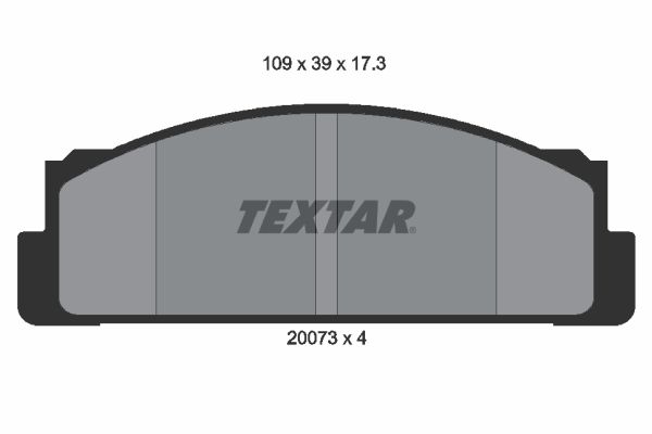 Obrázok Sada brzdových platničiek kotúčovej brzdy TEXTAR  2007304