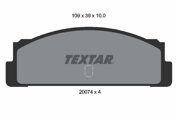 Obrázok Sada brzdových platničiek kotúčovej brzdy TEXTAR  2007404