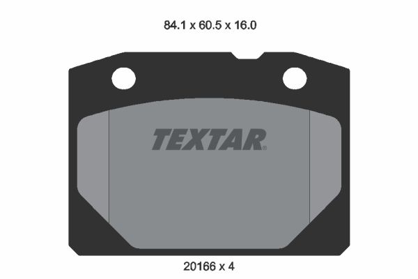 Obrázok Sada brzdových platničiek kotúčovej brzdy TEXTAR  2016603