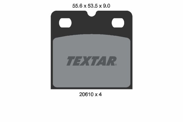 Obrázok Sada brzdových platničiek, Parkovacia kotúčová brzda TEXTAR  2061005