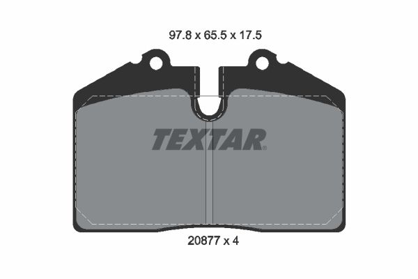 Obrázok Sada brzdových platničiek kotúčovej brzdy TEXTAR  2087702