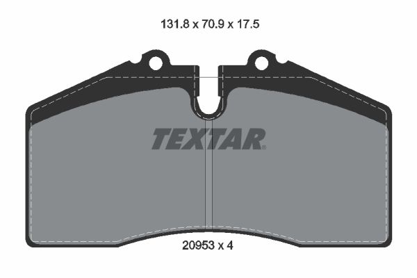 Obrázok Sada brzdových platničiek kotúčovej brzdy TEXTAR  2095302