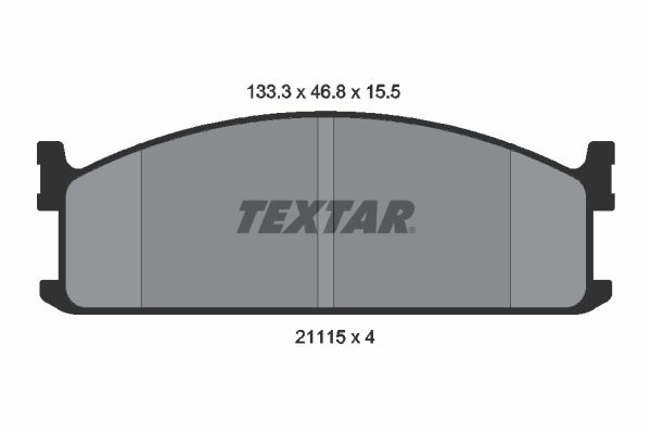 Obrázok Sada brzdových platničiek kotúčovej brzdy TEXTAR  2111501