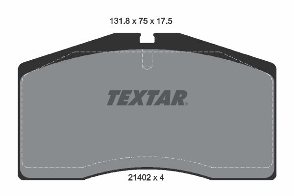 Obrázok Sada brzdových platničiek kotúčovej brzdy TEXTAR  2140201