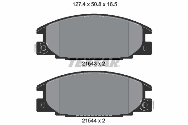 Obrázok Sada brzdových platničiek kotúčovej brzdy TEXTAR  2154302