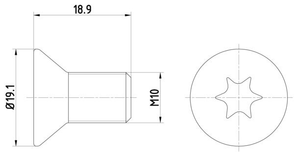 Obrázok Skrutka brzdového kotúča TEXTAR  TPM0010