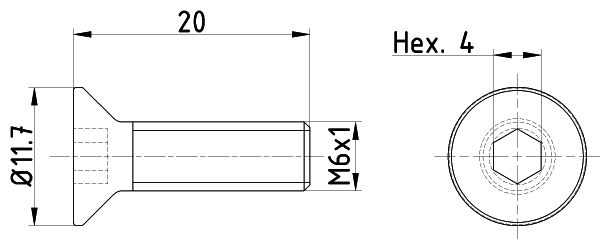 Obrázok Skrutka brzdového kotúča TEXTAR  TPM0015