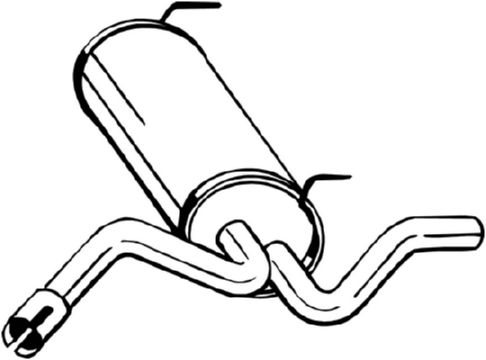 Obrázok Koncový tlmič výfuku BOSAL  185199