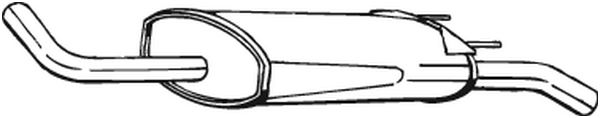 Obrázok Koncový tlmič výfuku BOSAL  135431