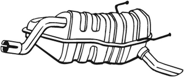 Obrázok Koncový tlmič výfuku BOSAL  148359