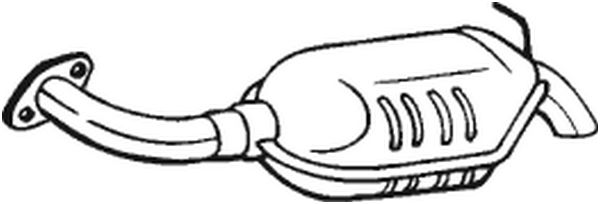 Obrázok Koncový tlmič výfuku BOSAL  171019
