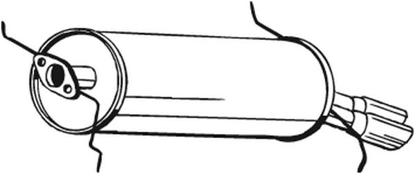 Obrázok Koncový tlmič výfuku BOSAL  171571
