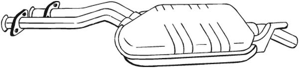 Obrázok Stredný tlmič výfuku BOSAL  175191