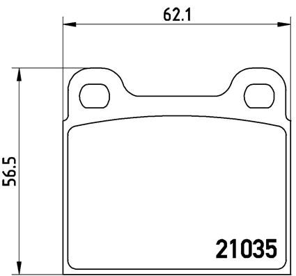 Obrázok Sada brzdových platničiek kotúčovej brzdy BREMBO  P50066