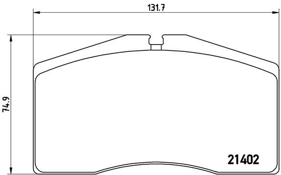 Obrázok Sada brzdových platničiek kotúčovej brzdy BREMBO  P65006