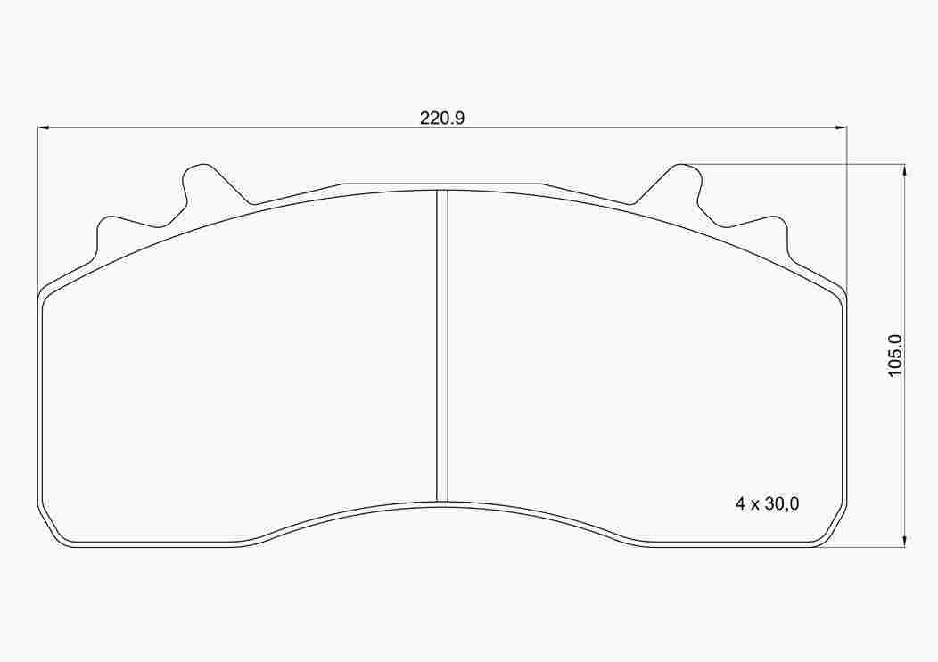 Obrázok Sada brzdových platničiek kotúčovej brzdy BREMBO  PB4006